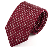 Dark Red Mini Paisley Silk Tie 7cm - Tie Doctor